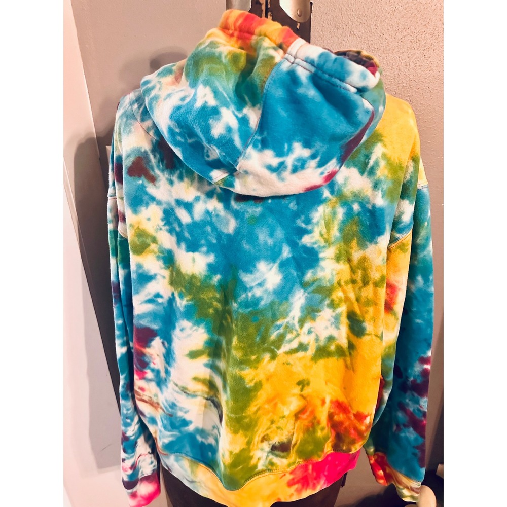 San Francisco‎ California Tie Dye Peace Sign Hoodie Sweatshirt Medium - Picture 2 of 3
